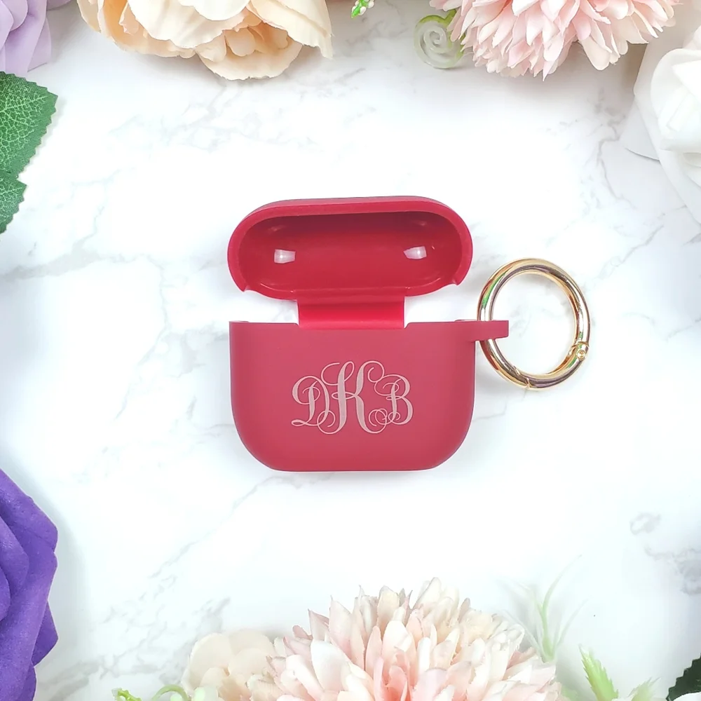 Custom Made Apple Airpods 3 Silicone Case With Metal Key Ring